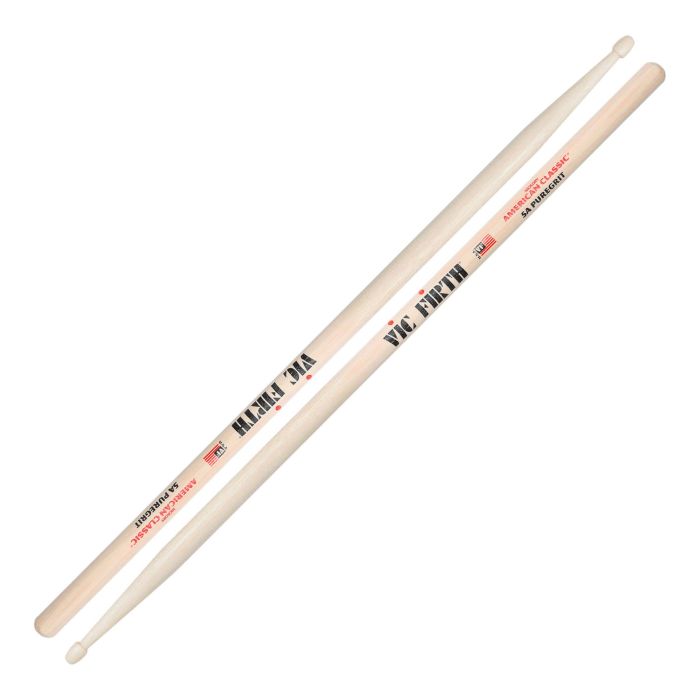 Bacchette Vic Firth 5APG American classic 5A Puregrit hickory punta legno main product photo