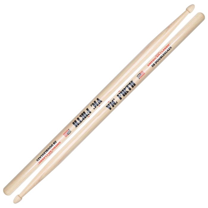 Bacchette Vic Firth 5BDG American classic 5B doubleglaze hickory punta legno main product photo