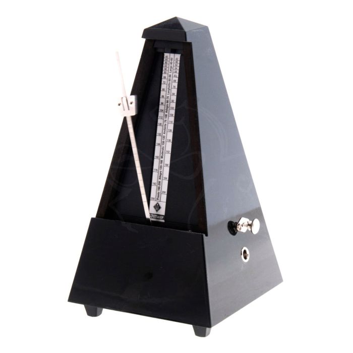 Metronomo Wittner nero lucido in legno con suoneria 816 Maelzel main product photo