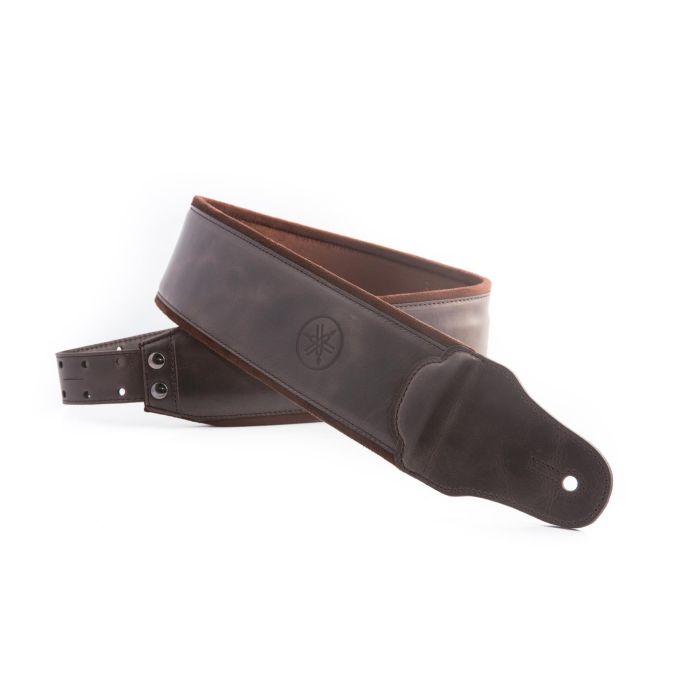Tracolla Yamaha Smooth brown marrone pelle 8cm main product photo