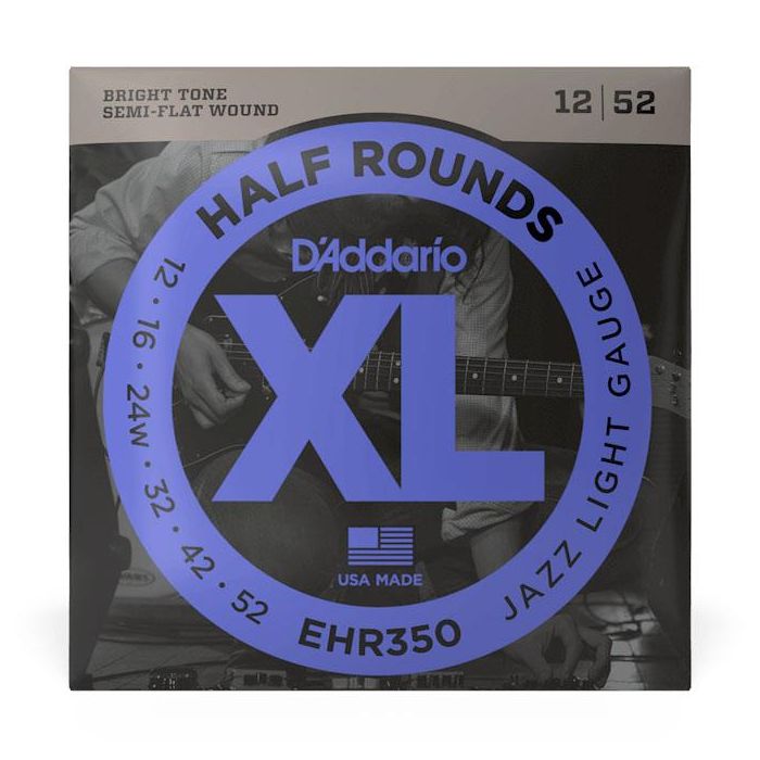 Corde Elettrica D'Addario EHR350 Half Rounds 12-52 main product photo