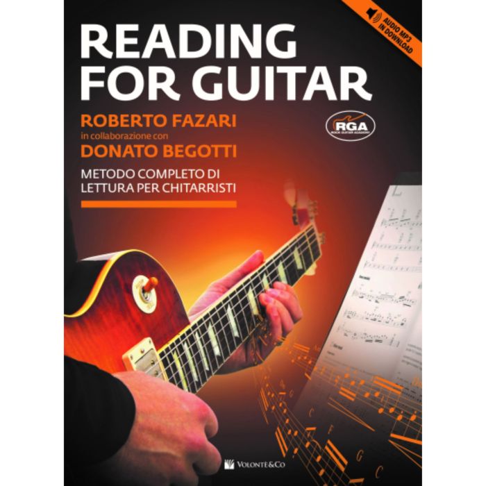 R.Fazari D.Begotti Reading for guitar metodo completo di lettura per chitarrista con playlist online main product photo