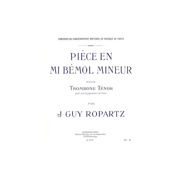 J.G.Ropartz Piece En Mib Mineur main product photo