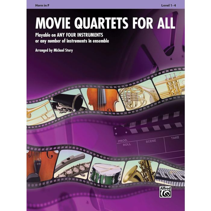 Movie Quartets for All - Horn in F Arr. Michael Story Book Corno Horn main product photo