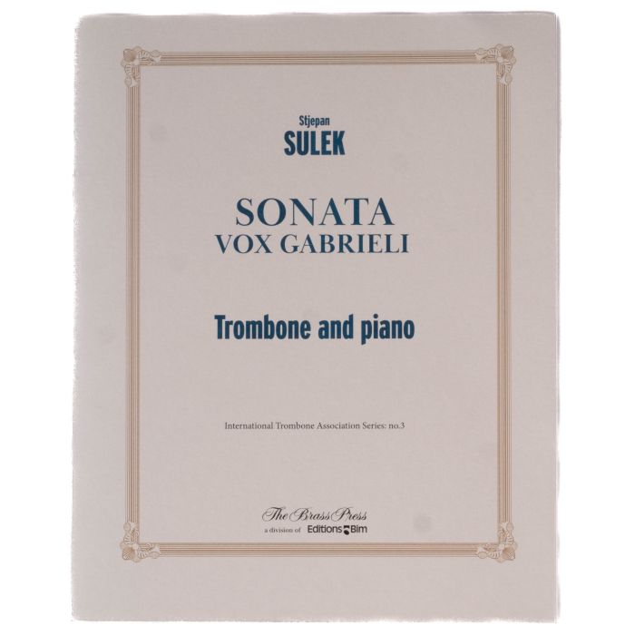 V.Gabrieli Sonata per Trombone e Piano main product photo