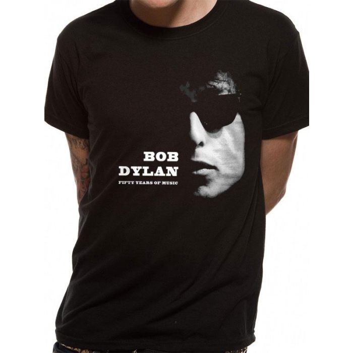 T-Shirt CID Bob Dylan fifty years black small main product photo