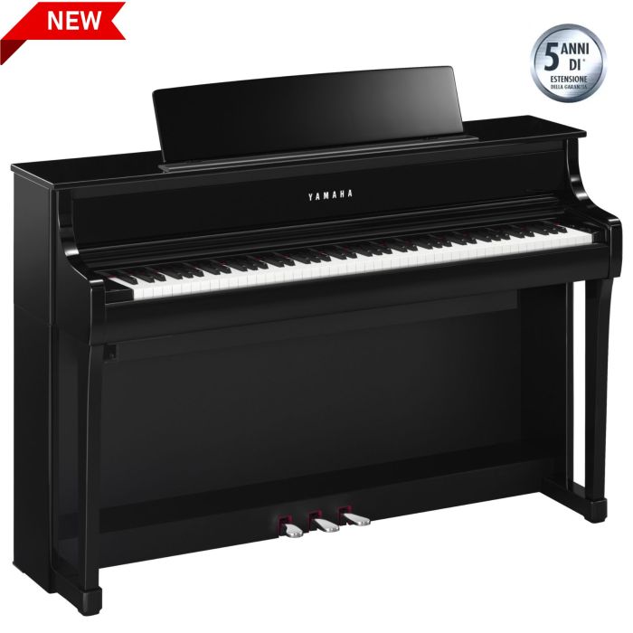 Yamaha CLP875-PE con mobile nero lucido main product photo