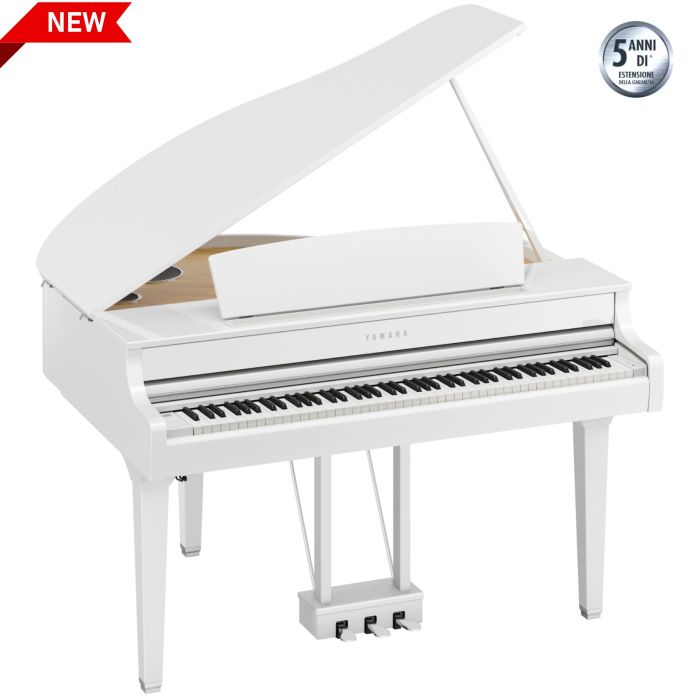 Yamaha CLP895GPWH bianco lucido main product photo