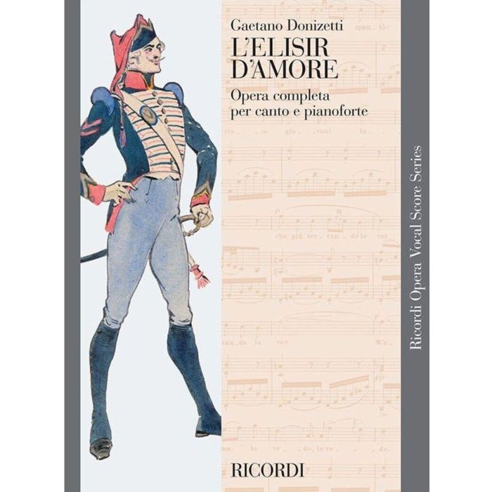 G.Donizetti L'Elisir d'Amore opera completa per canto e pianoforte main product photo