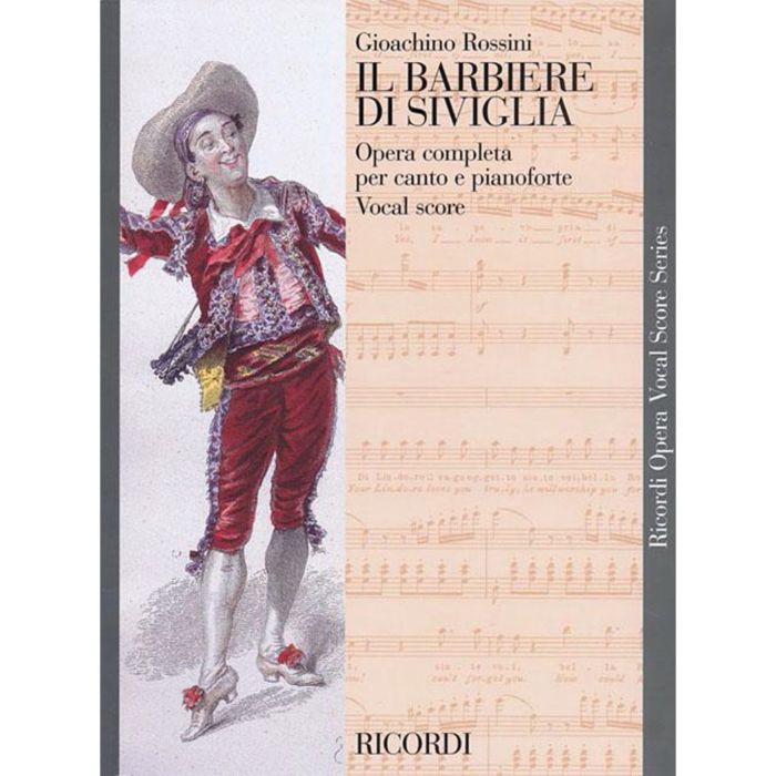 G.Rossini il Barbiere di Siviglia opera completa per canto e pianoforte Ed.Ricord main product photo