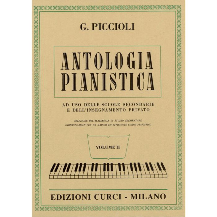 G.Piccioli Antologia Pianistica Vol. II main product photo