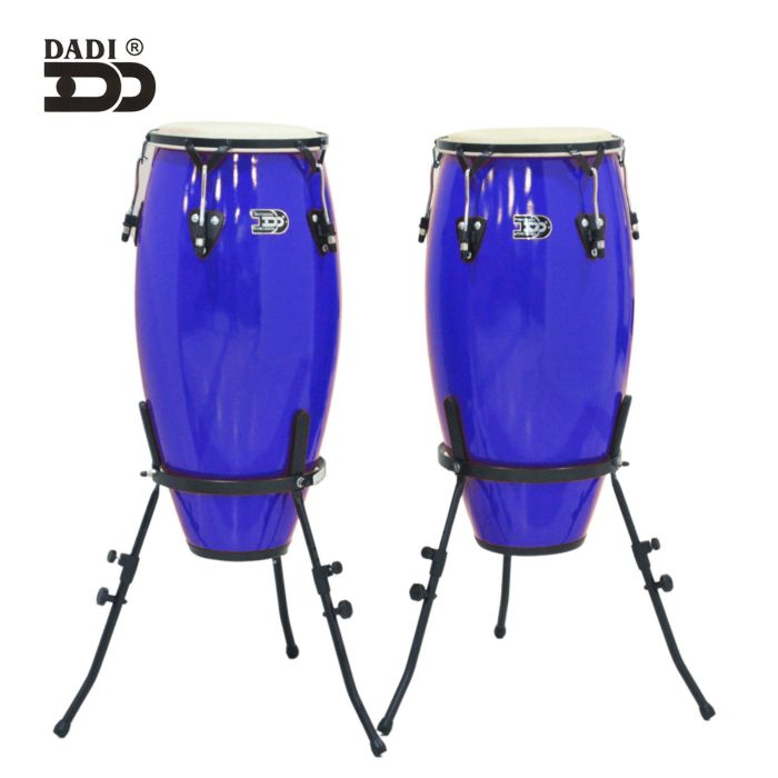 Congas 10"+11" Dadi in fibra blu con supporti main product photo
