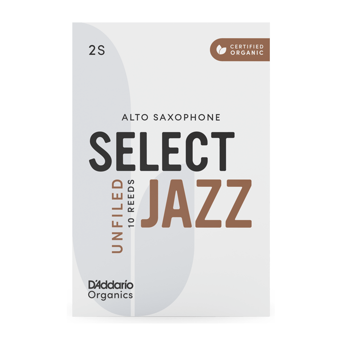 Ance Sax Alto D'Addario Organics Select Jazz Unfiled n.2 medium 10pz main product photo