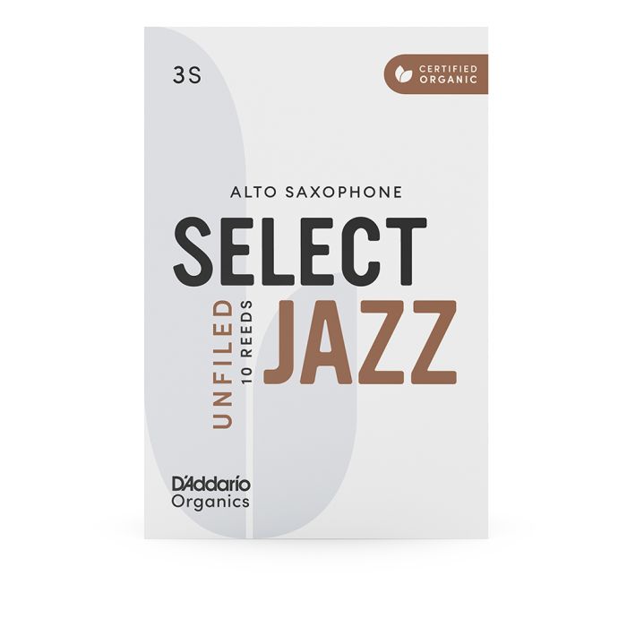 D'addario Organic Select Jazz Unfiled Alto Sax 3 Soft (10-pack) main product photo