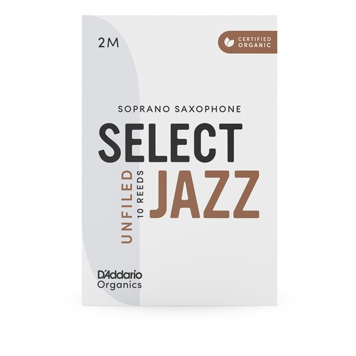D'Addario Organics Select Jazz Unfiled Soprano Sax n.2M (10Pack) main product photo