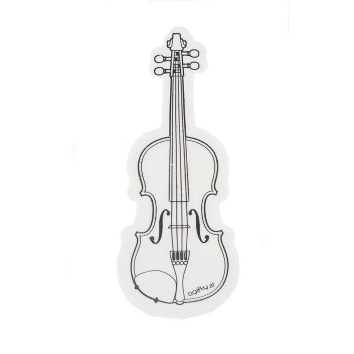 Gomma bianca agifty a forma di violino 6,1x2,3 cm main product photo