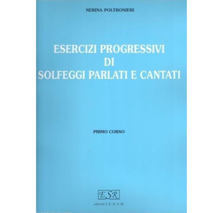 Poltronieri Esercizi Progressivi Solfegg i 1 main product photo