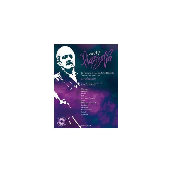 Piazzolla Easy Piazzolla for clarinet con cd main product photo