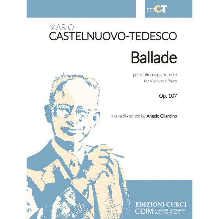 Castelnuovo-Tedesco Ballade Op. 107 per violino e pianoforte main product photo