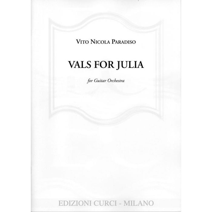 Paradiso Vals for Julia for guitar orchestra main product photo