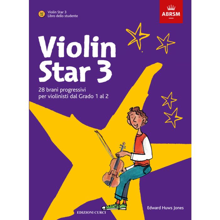 ABRSM Violin Star 3 28 brani progressivi con CD per violinisti fino dal Grado 1 al 2 main product photo