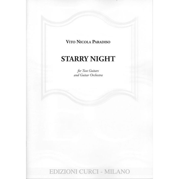 Paradiso Starry night for two guitars and guitar orchestra main product photo