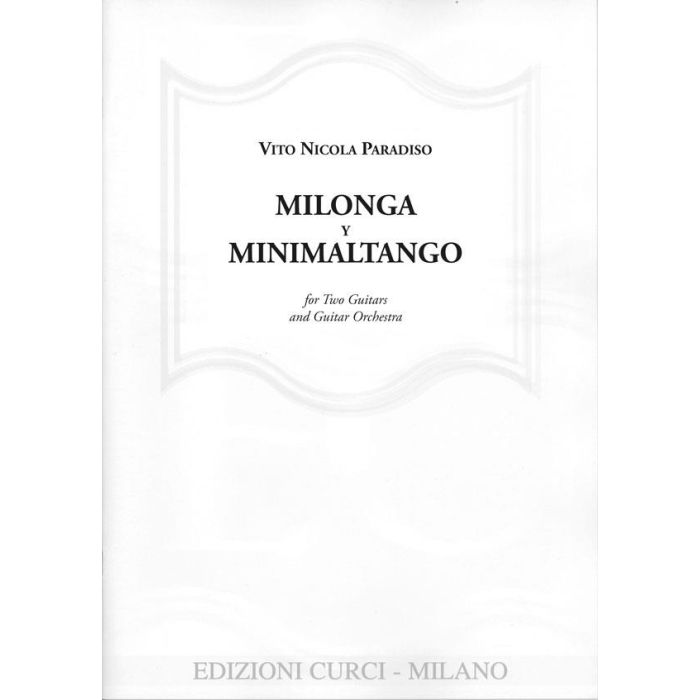 Paradiso Milonga y minimaltango for two guitars and guitar orchestra main product photo