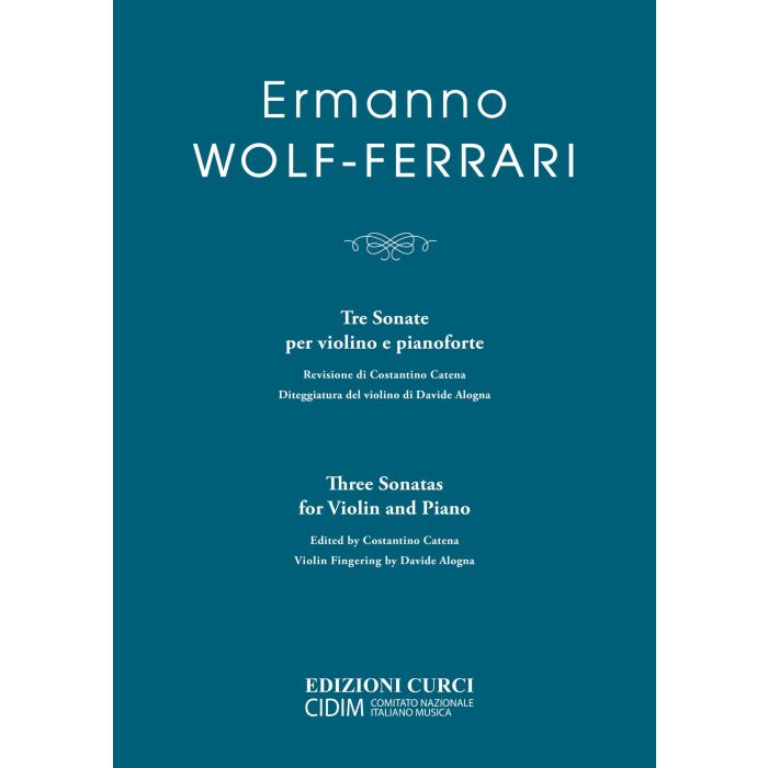E.Wolf-Ferrari Tre Sonate per Violino e Pianoforte main product photo