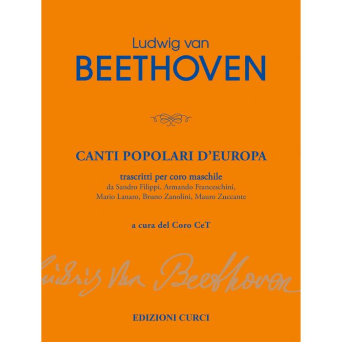 L.W.Beethoven Canti popolari d'Europa trascritti per coro maschile main product photo