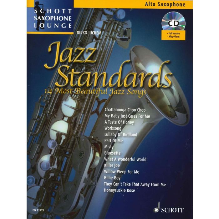 Juchem Jazz Standards 14 jazz songs Sax Alto con Cd main product photo