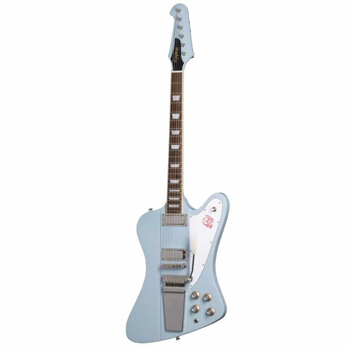 Epiphone 1963 Firebird V Maestro Vibrola frost blue main product photo