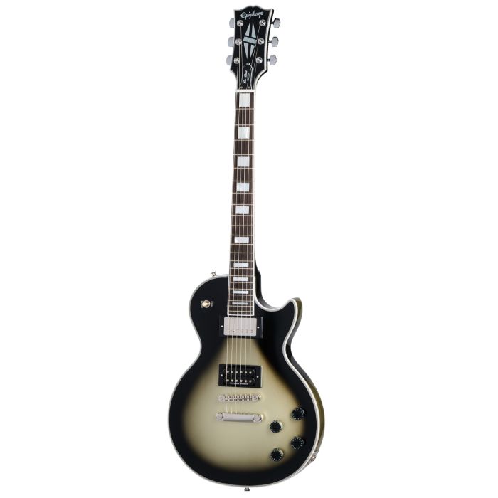Epiphone Adam Jones 1979 Les Paul Custom antique silverburst con custodia main product photo