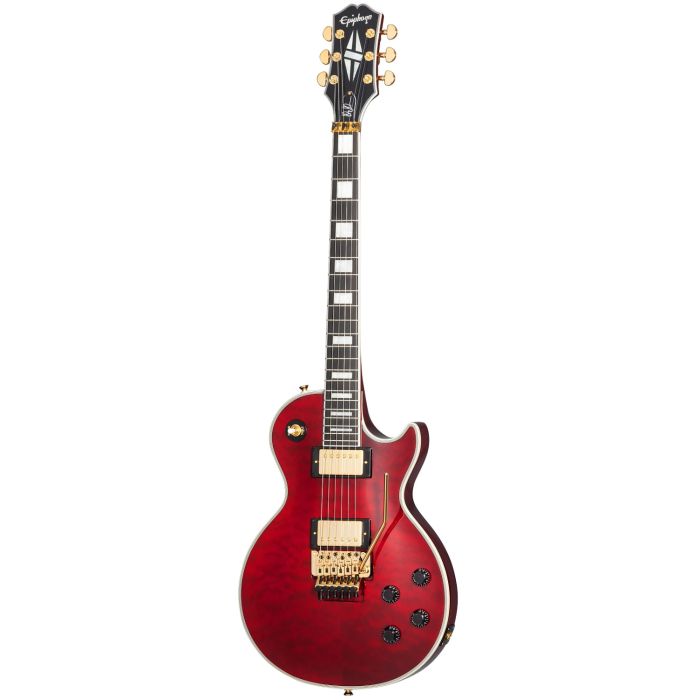 Epiphone Les Paul Alex Lifeson Custom Axcess Quilt Ruby (with hard case) main product photo