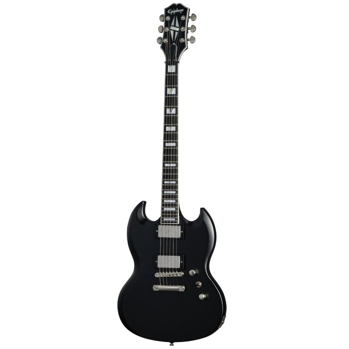 Epiphone Les Paul Prophecy aged jet black metallic con borsa main product photo