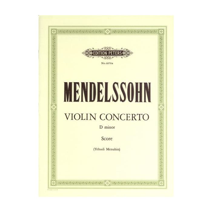Mendelssohn Violin Concert D minor Violin and String Orchestra main product photo