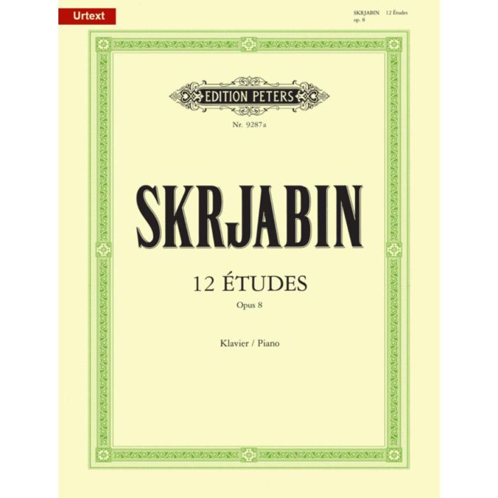 A.Skrjabin 12 Studi Op.8 per Piano main product photo