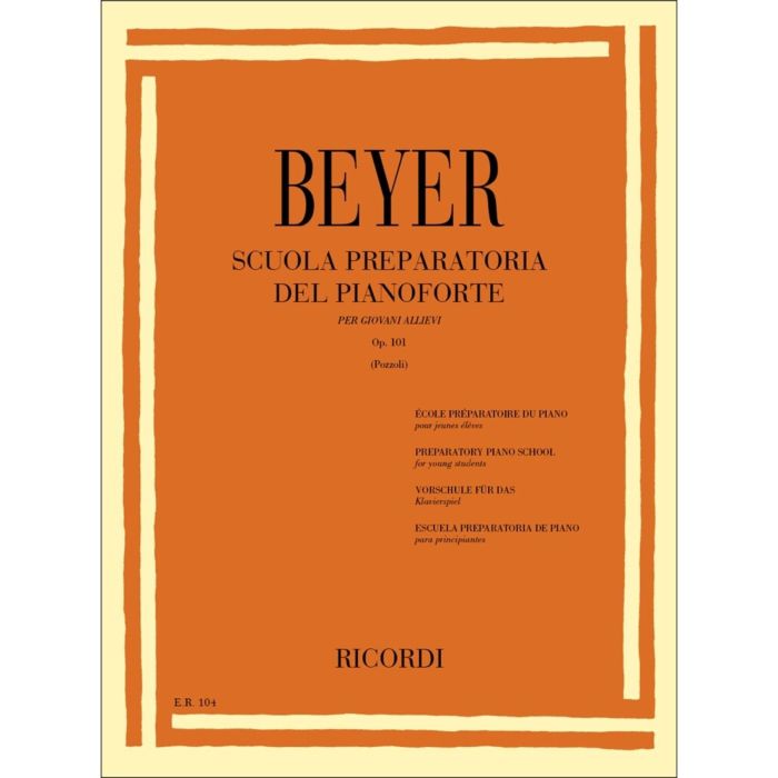 F.Beyer Scuola preparatoria del pianoforte Op.101 main product photo