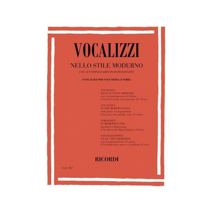 Vocalizzi nello Stile Moderno: I Serie Vol.2 Vocalizzi per Voce Media main product photo