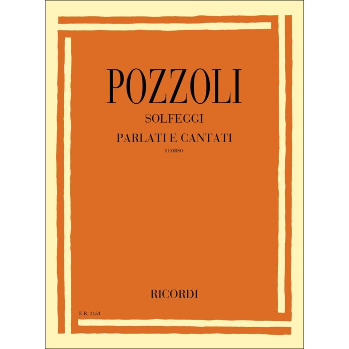E.Pozzoli Solfeggi parlati e cantati Vol.1 main product photo