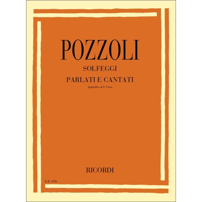 Pozzoli Solfeggi Parlati Cantati Appendice 3 main product photo