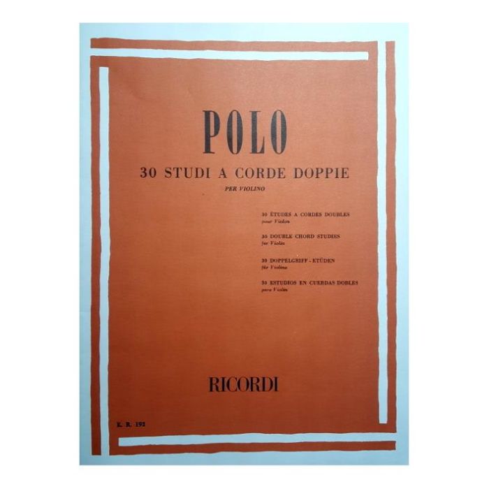 Polo 30 studi a corde doppie per Violino main product photo