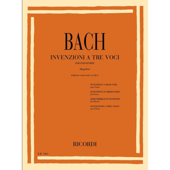 J.S.Bach Invenzioni a 3 Voci Pianoforte main product photo