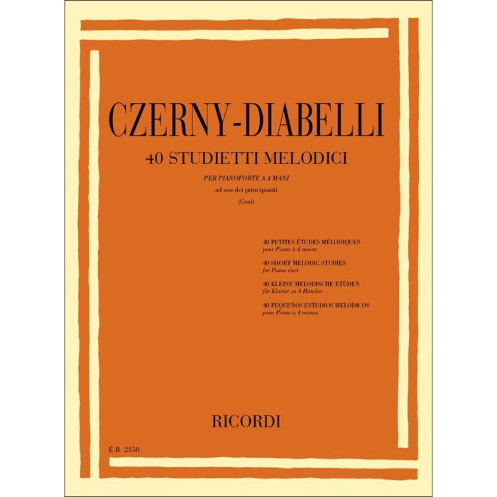 C.Czerny-Diabelli 40 Studietti melodici a 4 Mani main product photo