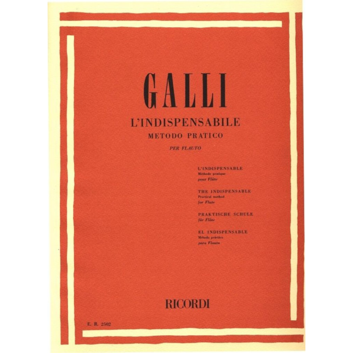 R.Galli L'Indispensabile Metodo Pratico per Flauto main product photo