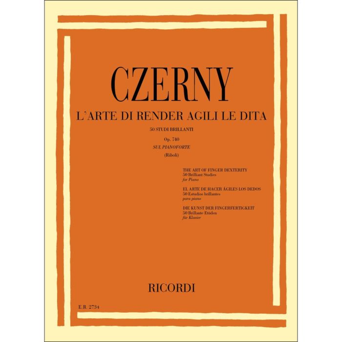 C.Czerny L`Arte di Render Agili le Dita 50 Studi Brillanti Op.740 main product photo