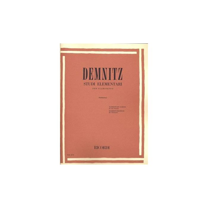 Demnitz Studi elementari per clarinetto main product photo