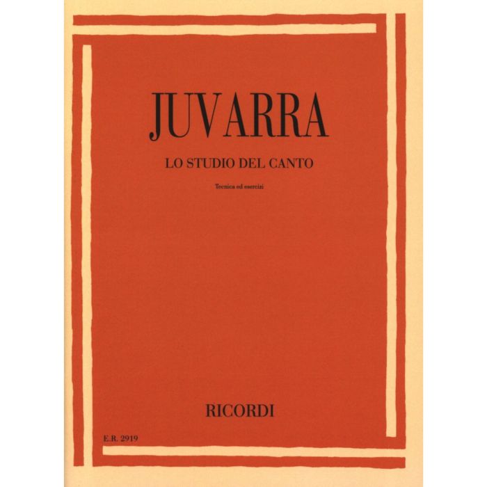 A.Juvarra Lo studio del canto Tecnica ed esercizi main product photo