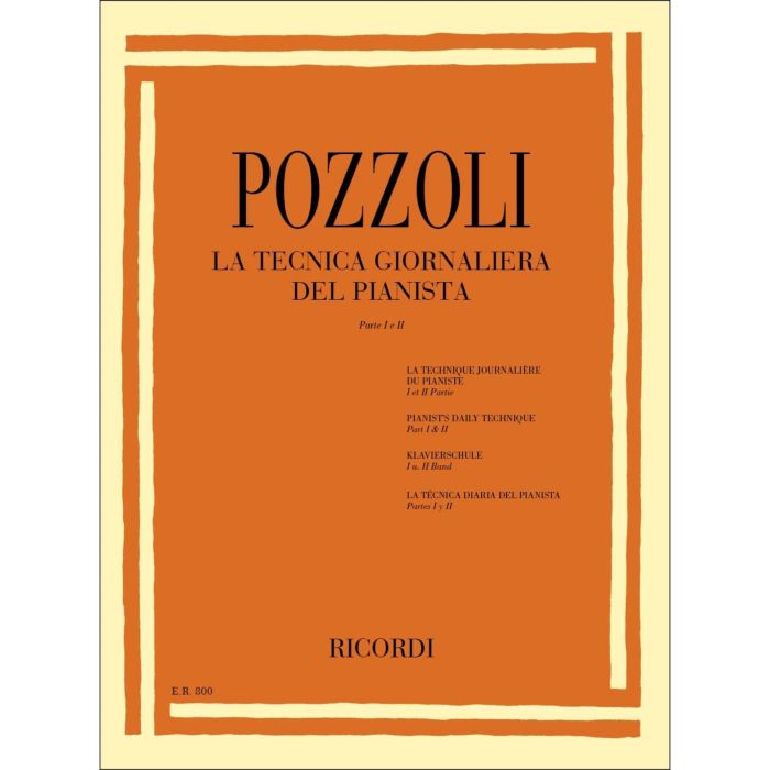 E.Pozzoli Tecnica Giornaliera del Pianista Parte 1 e 2 main product photo
