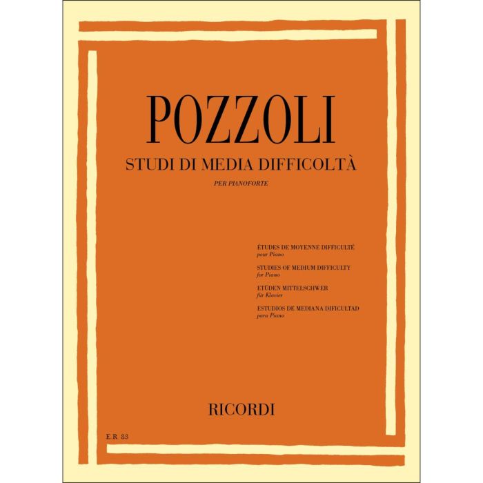 E.Pozzoli Studi di Media Difficolta' per piano main product photo