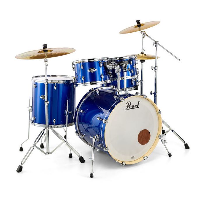 Batteria Pearl Export 22" 5pz+Hardware+Piatti High Voltage Blue main product photo